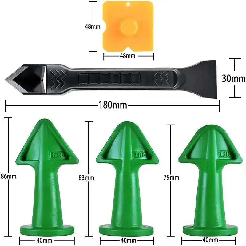 Caulking Nozzle and Spatula Tool Set for DIY Projects