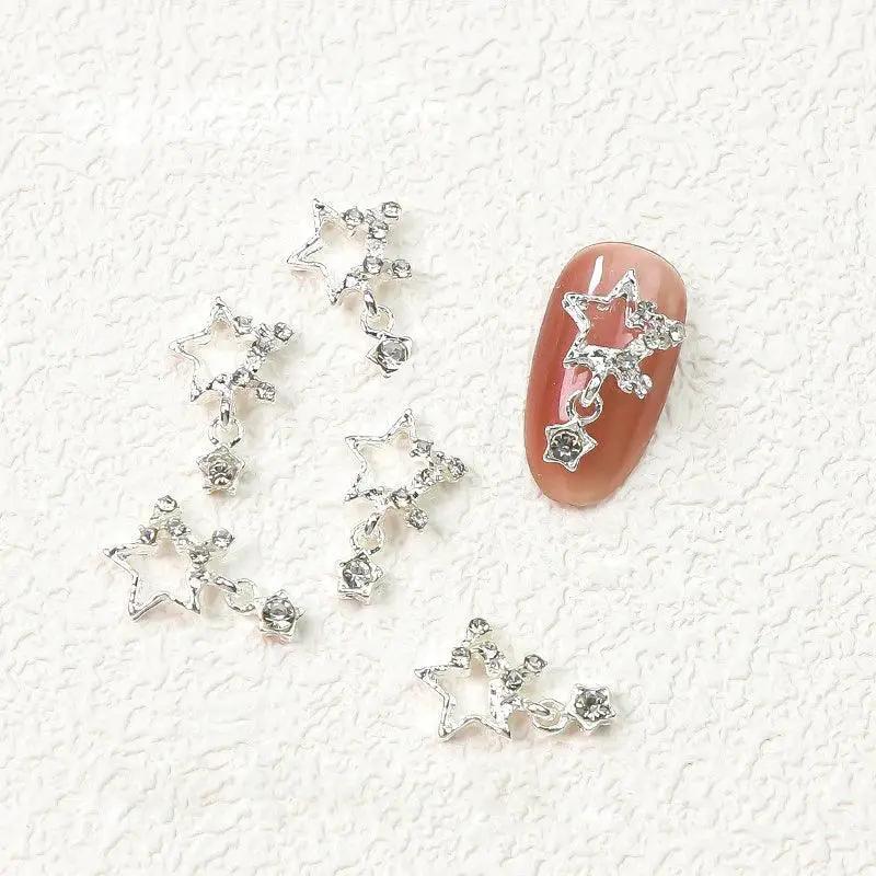 Celestial Beauty Saturn Glam Nail Art Set For Mystical Nails