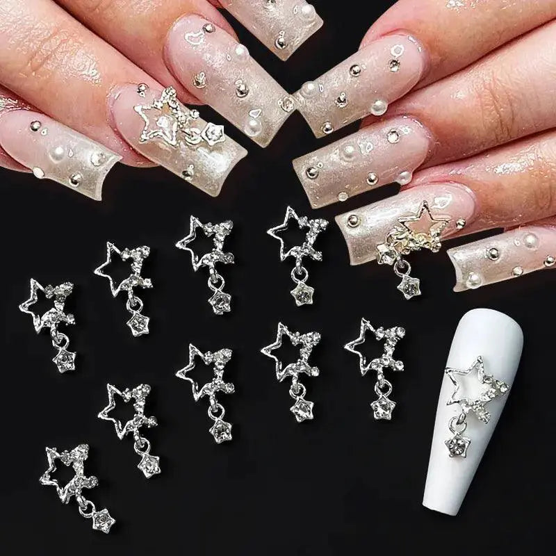 Celestial Beauty Saturn Glam Nail Art Set For Mystical Nails