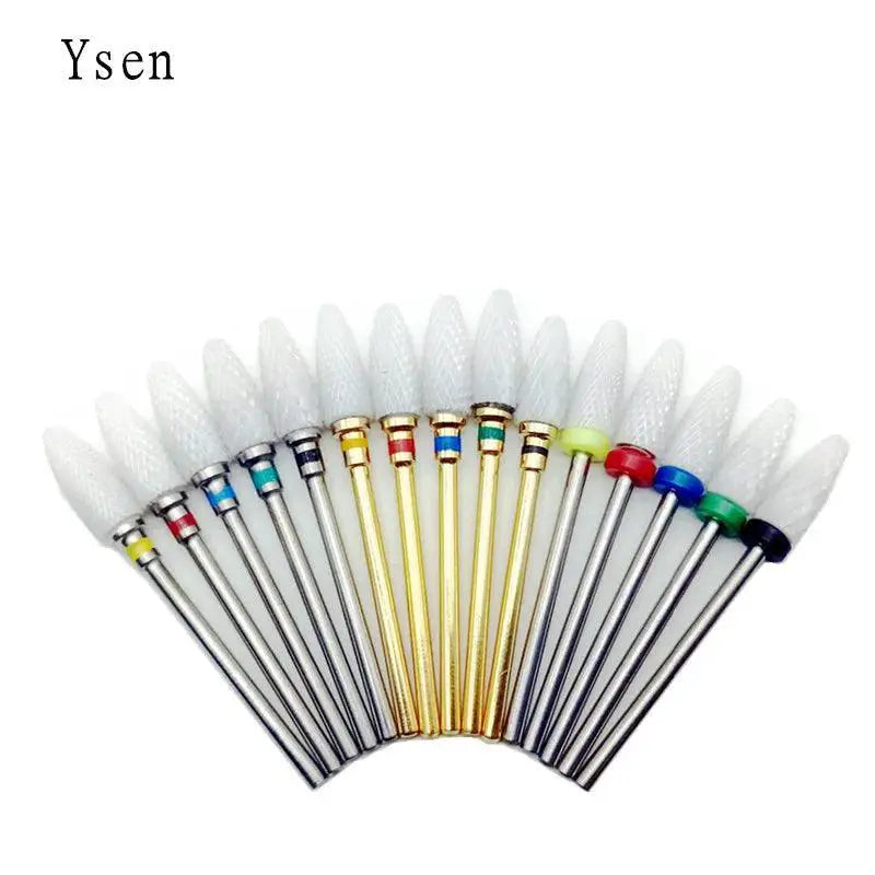 Ceramic Nail Art Drill Set For Precision Gel Removal Tool