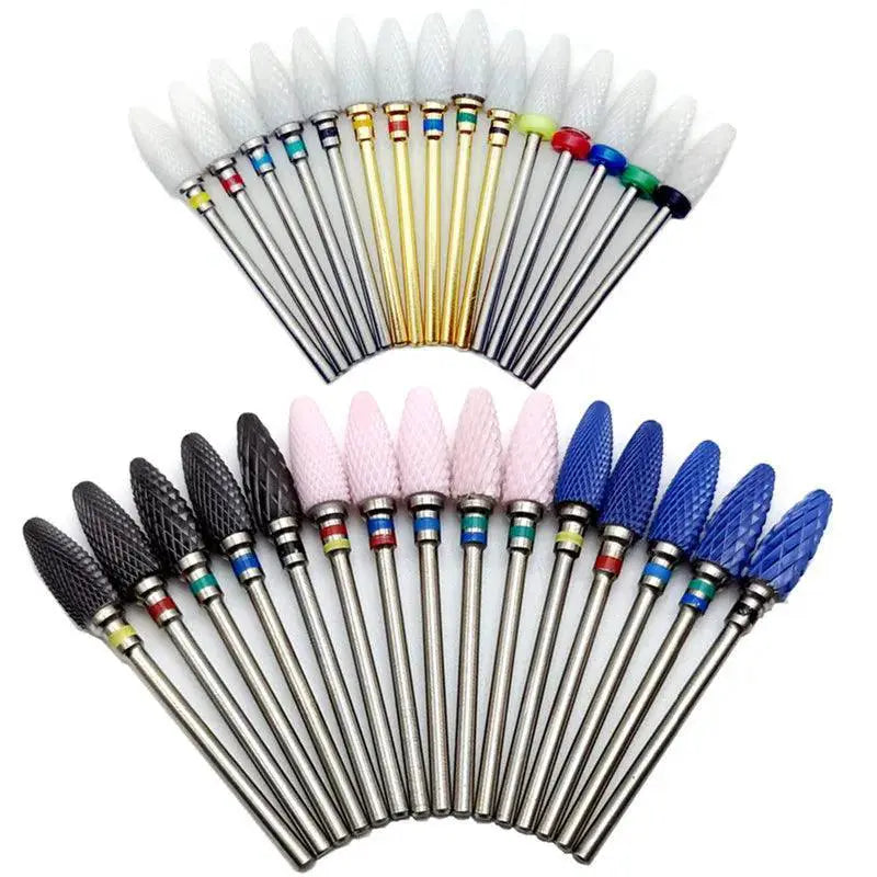 Ceramic Nail Art Drill Set For Precision Gel Removal Tool