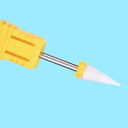 Ceramic Nail Bit Set: Precision Grind Teeth In Colors