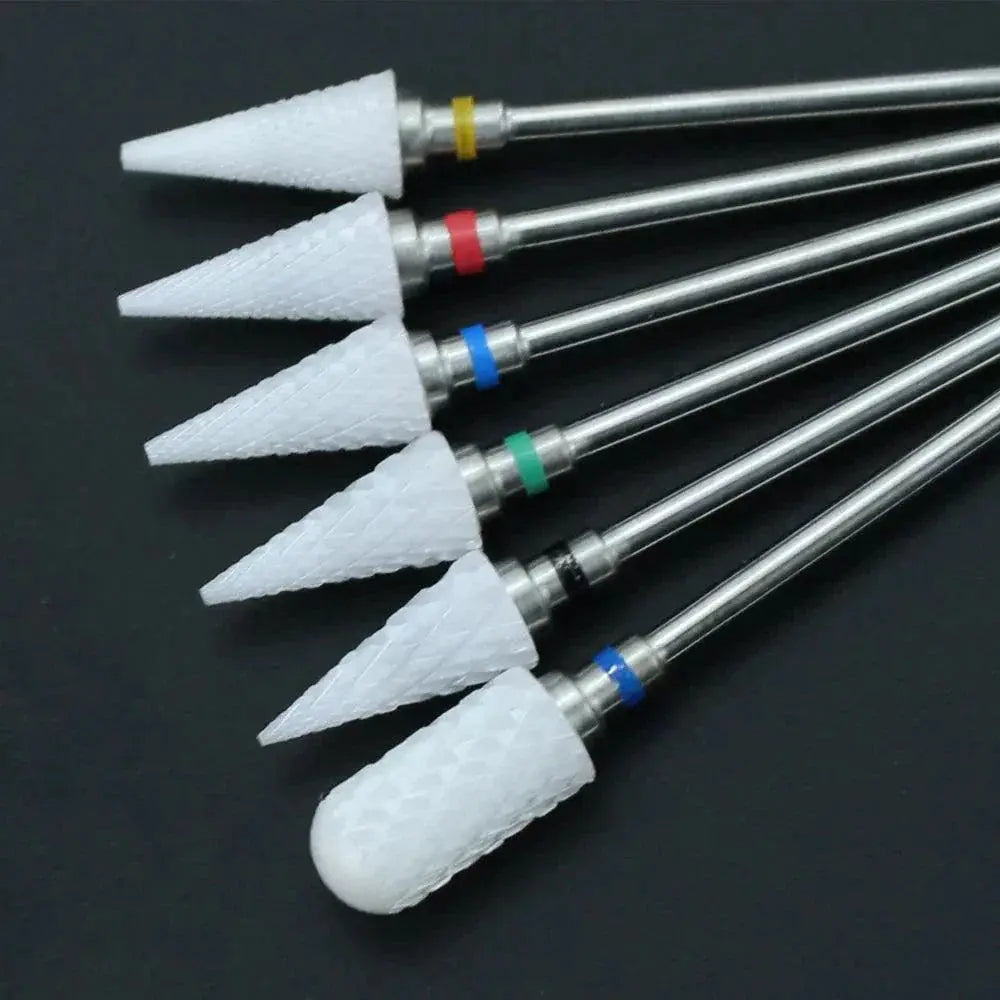 Ceramic Nail Bit Set Precision Grind Teeth In Colors