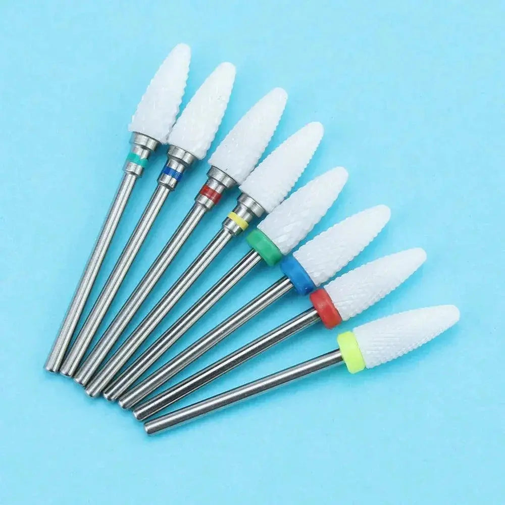 Ceramic Nail Bit Set Precision Grind Teeth In Colors