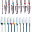 Ceramic Nail Bit Set: Precision Grind Teeth In Colors