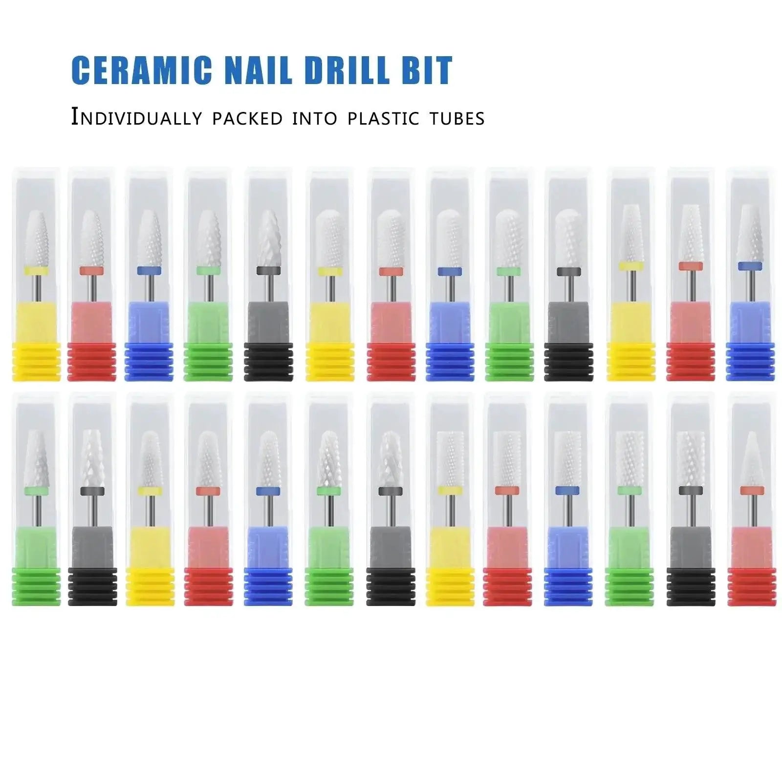 Ceramic Nail Bit Set Professional Kit for Precision Artistry