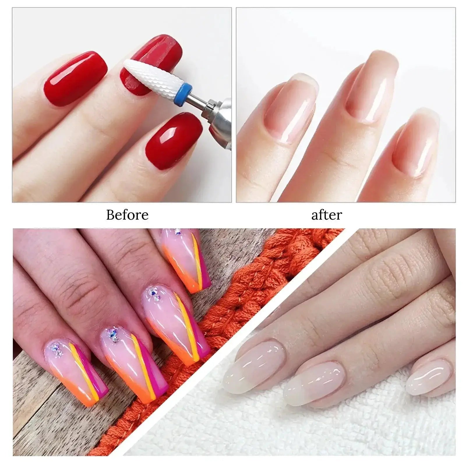 Ceramic Nail Bit Set Professional Kit for Precision Artistry