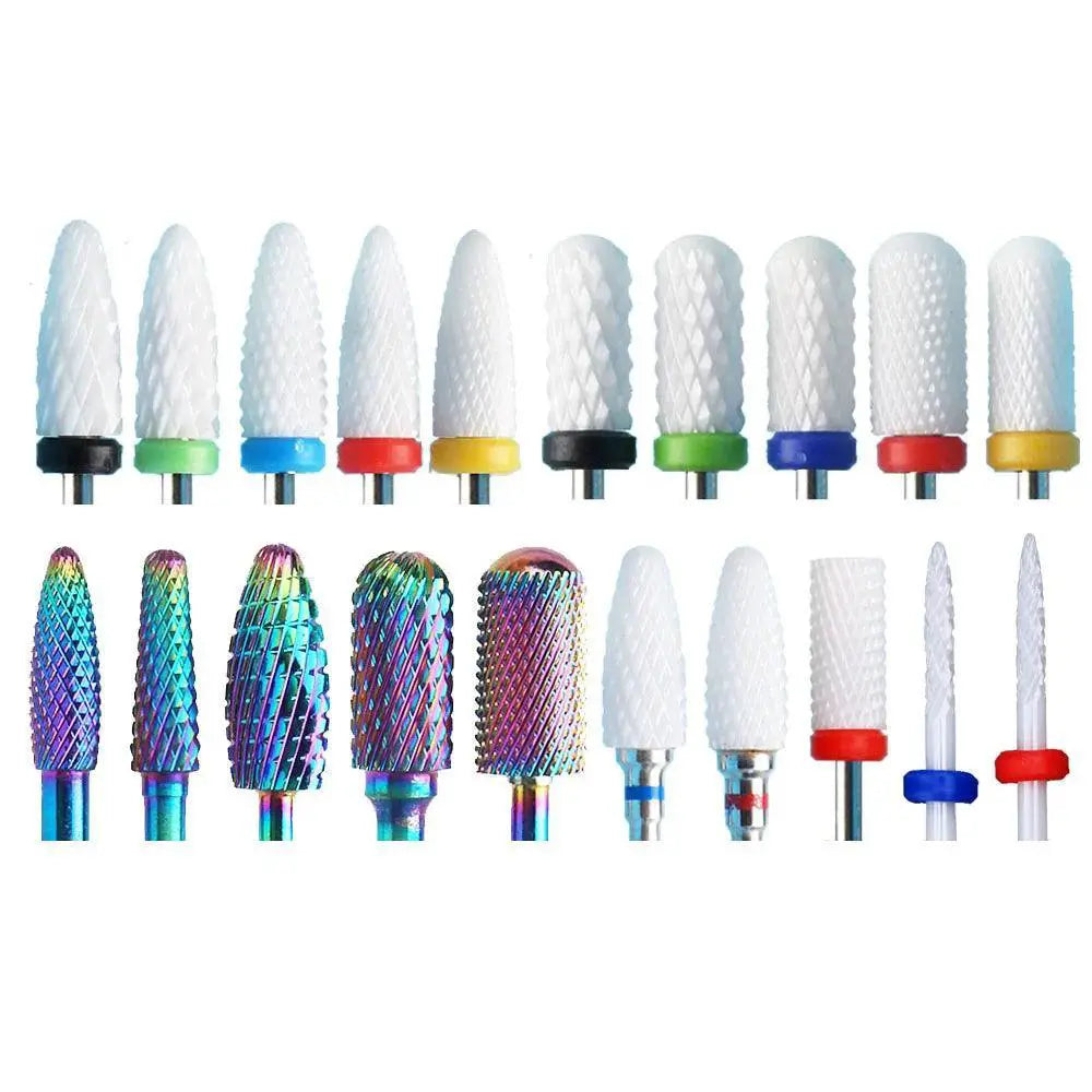 Ceramic Nail Bit Set Professional Manicure Tool Kit