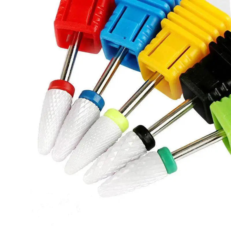 Ceramic Nail Drill Bits Set for Precision Manicure Care