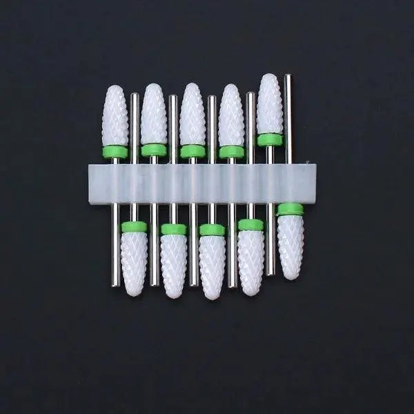 Ceramic Nail Drill Bits Set Precision Milling and Filing Kit