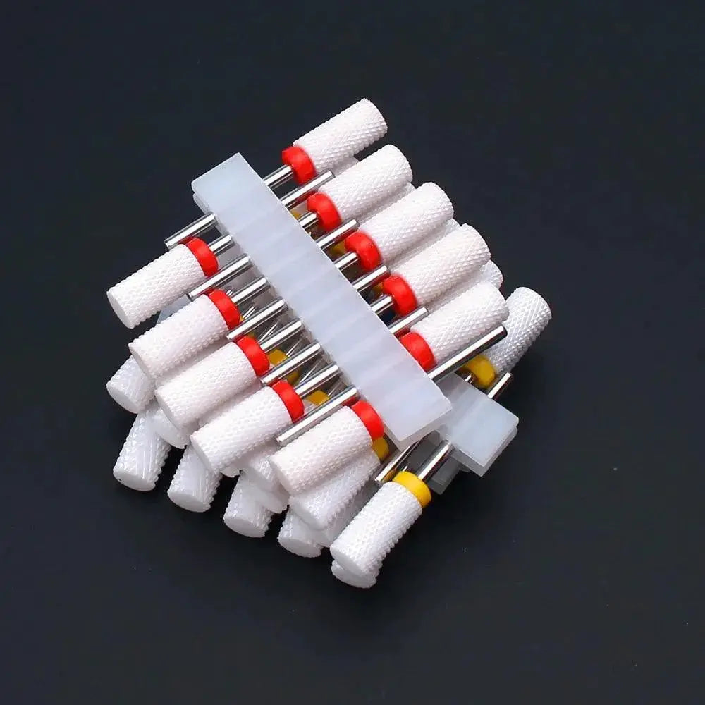 Ceramic Nail Drill Bits Set Precision Milling and Filing Kit