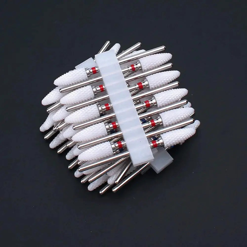 Ceramic Nail Drill Bits Set Precision Milling and Filing Kit