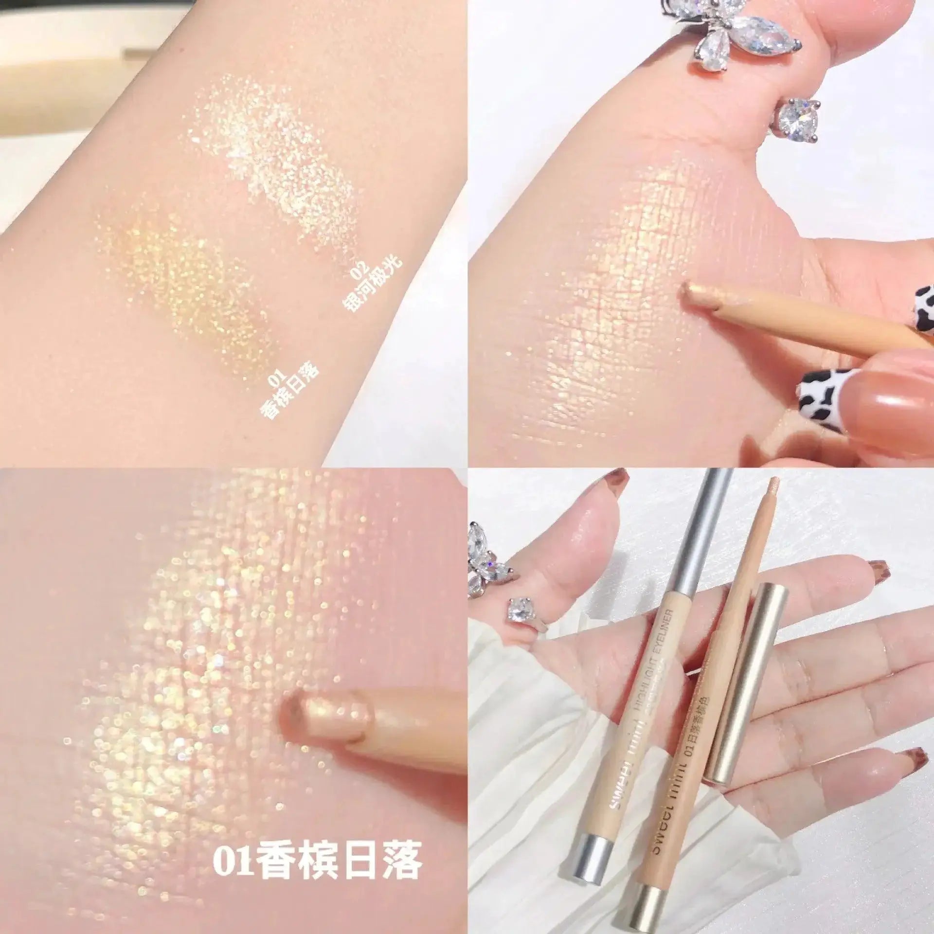 Chameleon Glitter Eyeliner and Eyeshadow All Day Glamorous