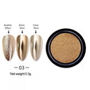 Champagne Gold Mirror Nail Art Powder for Stunning Nails