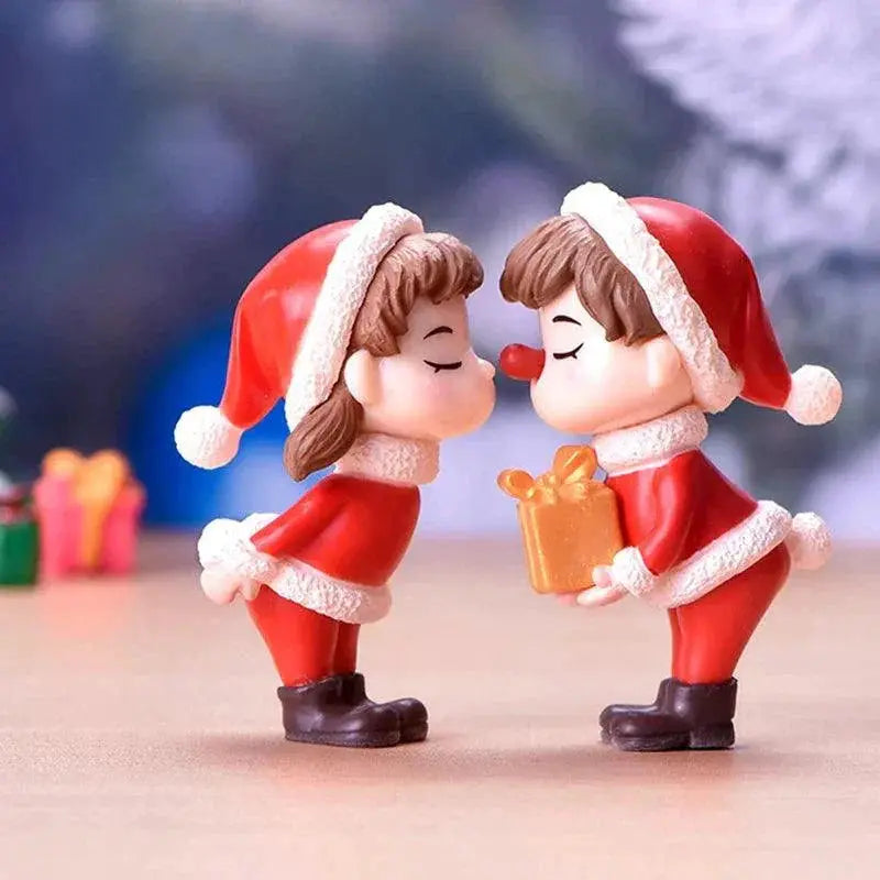 Charming Christmas Couple Ornaments Festive Tree Decor 2023