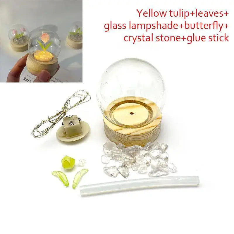 Charming DIY Tulip Night Light Elegant Handmade Lamp Gift