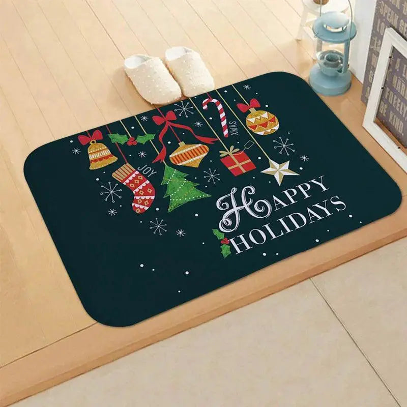 Charming Elk Christmas Doormat For Holiday Cheer Gift
