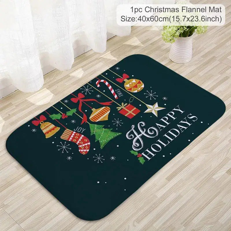 Charming Elk Christmas Doormat For Holiday Cheer Gift