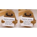 Charming Handmade Potato Plush Doll Cozy Wool Decor Item