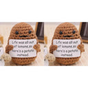 Charming Handmade Potato Plush Doll Cozy Wool Decor Item