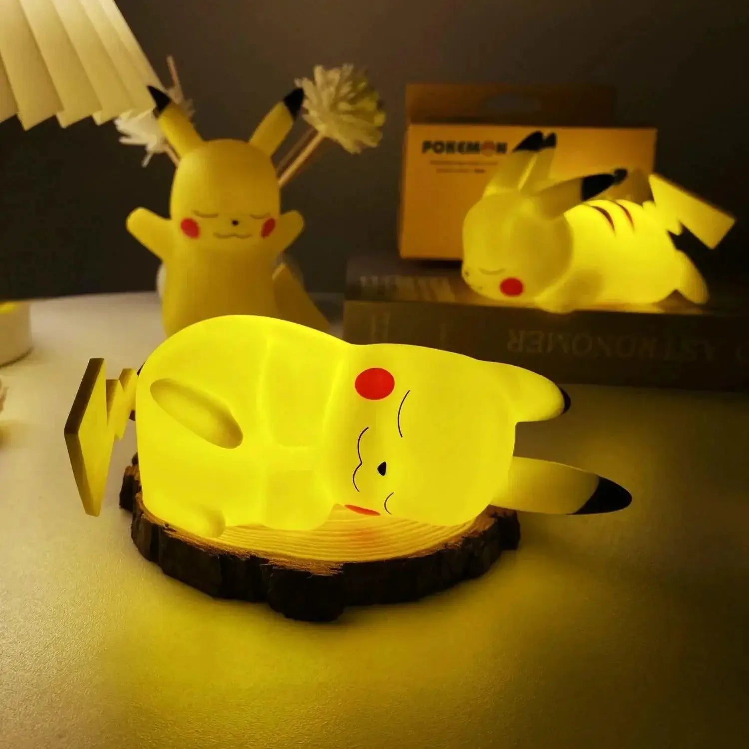 Pikachu LED Night Lamp For Kids Rooms Soft Glow USB Powered