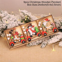 Charming Rustic Wooden Christmas Ornament - Holiday Decor Gift