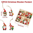 Charming Rustic Wooden Christmas Ornament - Holiday Decor Gift