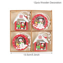 Charming Rustic Wooden Christmas Ornament - Holiday Decor Gift