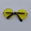 Charming Vintage Round Sunglasses for Small Pets Eye Wear
