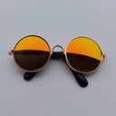 Charming Vintage Round Sunglasses for Small Pets Eye Wear