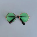 Charming Vintage Round Sunglasses for Small Pets Eye Wear