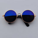 Charming Vintage Round Sunglasses for Small Pets Eye Wear