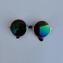 Charming Vintage Round Sunglasses for Small Pets Eye Wear