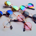 Charming Vintage Round Sunglasses for Small Pets Eye Wear
