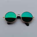 Charming Vintage Round Sunglasses for Small Pets Eye Wear