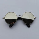 Charming Vintage Round Sunglasses for Small Pets Eye Wear