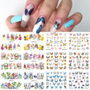 Charming Winter Nail Art Stickers with Greenery Birds Cocoa