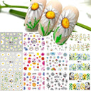 Charming Winter Nail Art Stickers with Greenery Birds Cocoa