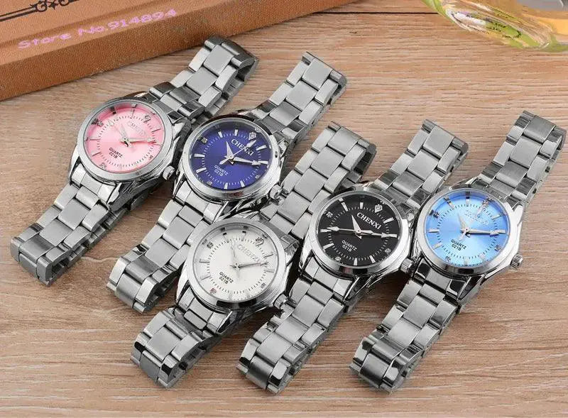 Chenxi Rhinestone Waterproof Watch Elegant Fashion Timepiece