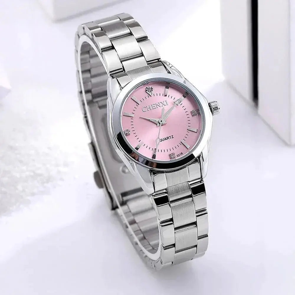 Chenxi Rhinestone Waterproof Watch Elegant Fashion Timepiece