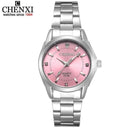 CHENXI Rhinestone Waterproof Watch Elegant Fashion Timepiece