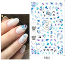 Cherry Blossom 3D Nail Decals Set Luxurious Nail Stickers