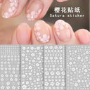 Cherry Blossom 3D Nail Decals Set Luxurious Nail Stickers