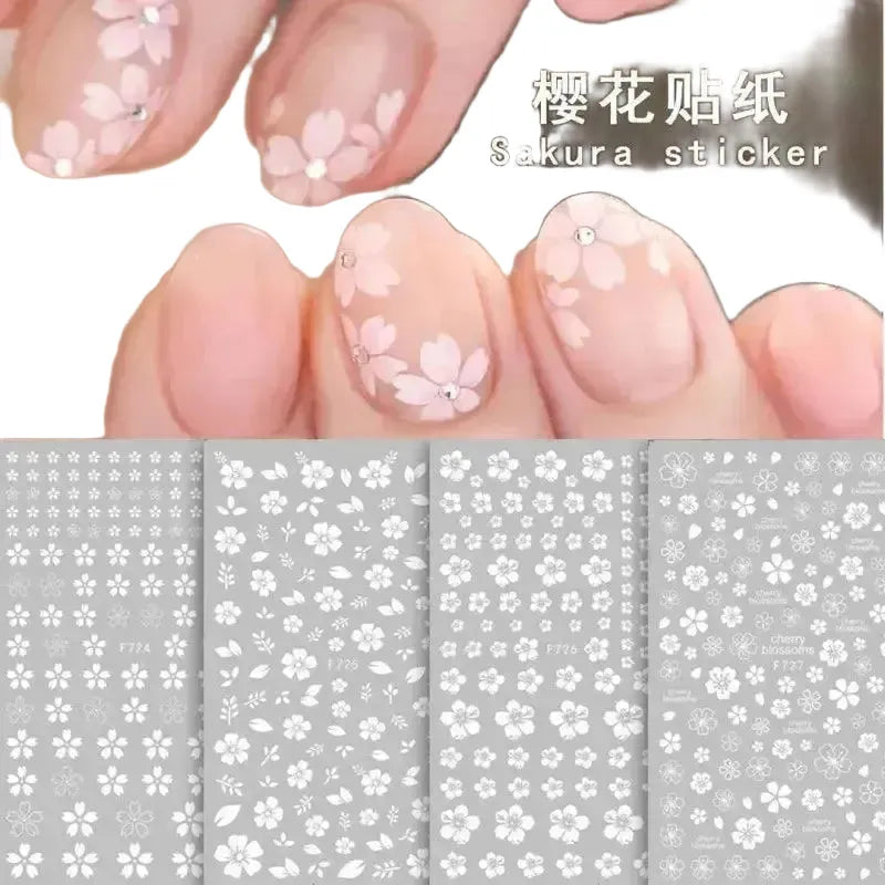 Nail Decals for Pros and Beginners — F724white