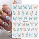 Cherry Blossom 3D Nail Decals Set Luxurious Nail Stickers