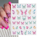 Cherry Blossom 3D Nail Decals Set Luxurious Nail Stickers