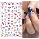 Cherry Blossom 3D Nail Decals Set Luxurious Nail Stickers