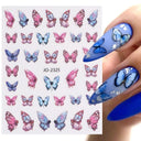 Cherry Blossom 3D Nail Decals Set Luxurious Nail Stickers