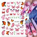 Cherry Blossom 3D Nail Decals Set Luxurious Nail Stickers