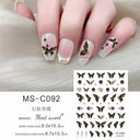 Cherry Blossom 3D Nail Decals Set Luxurious Nail Stickers